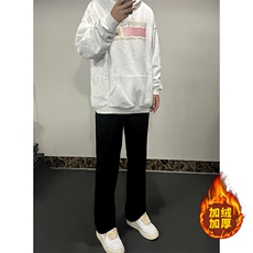 黑色加绒加厚