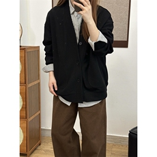 抖音得物高品质二开26春季美式潮牌宽松卫衣开衫日系肌理男女外套，女装短外套，电商A443