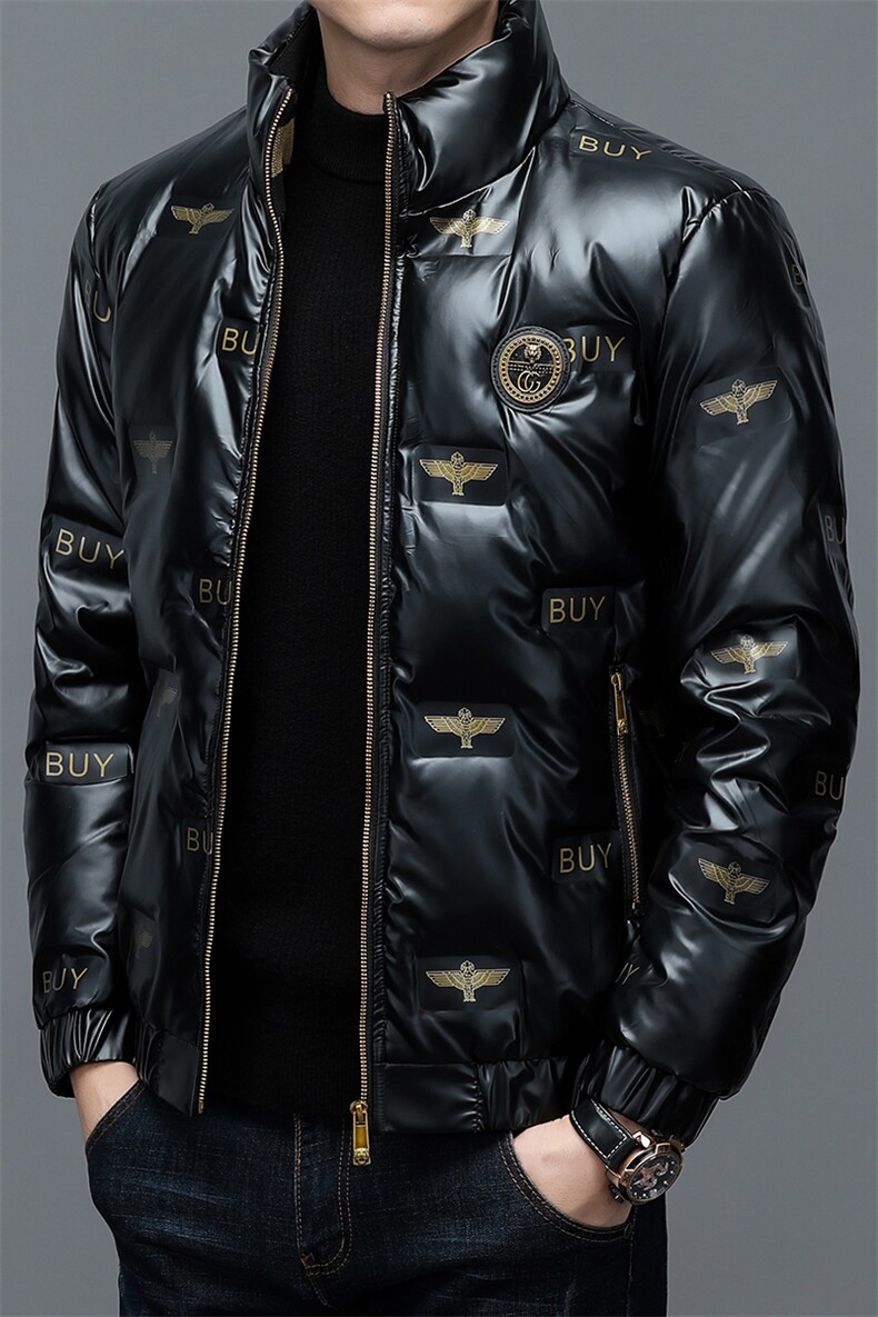 BJY08631新款冬季男士白鸭绒羽绒服立领保暖外套修身风衣大衣,男装风衣,电商B360