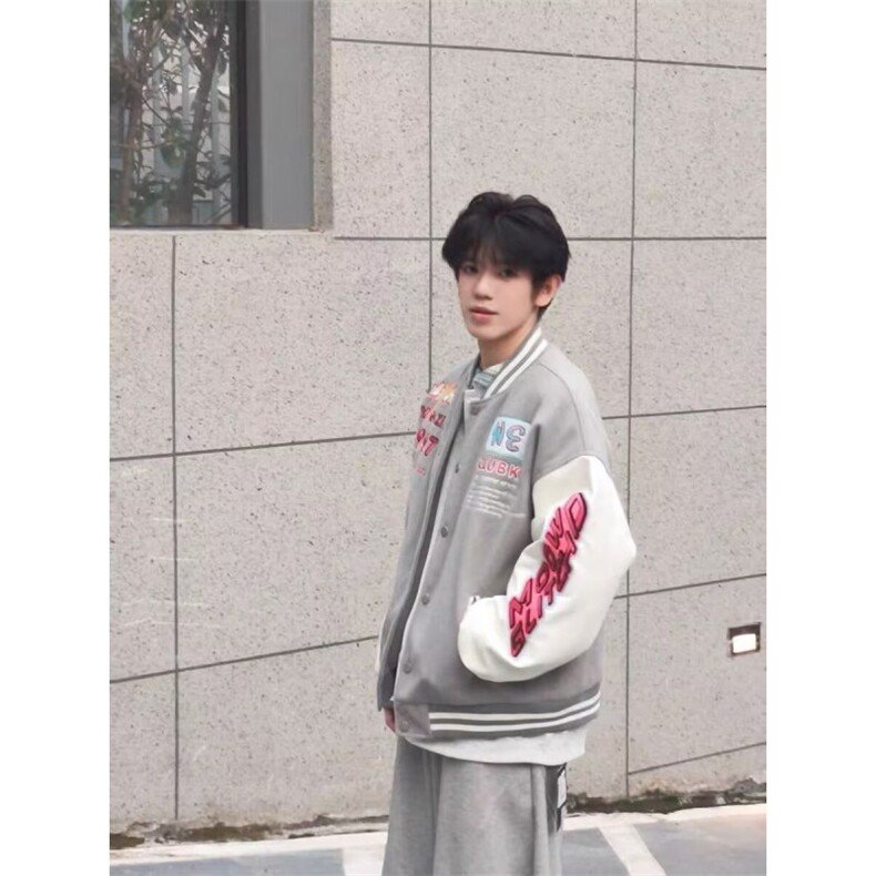 1506/QA5100/P80韩系复古刺绣秋冬季潮流设计感小众甜美夹克,男装夹克,星座1506