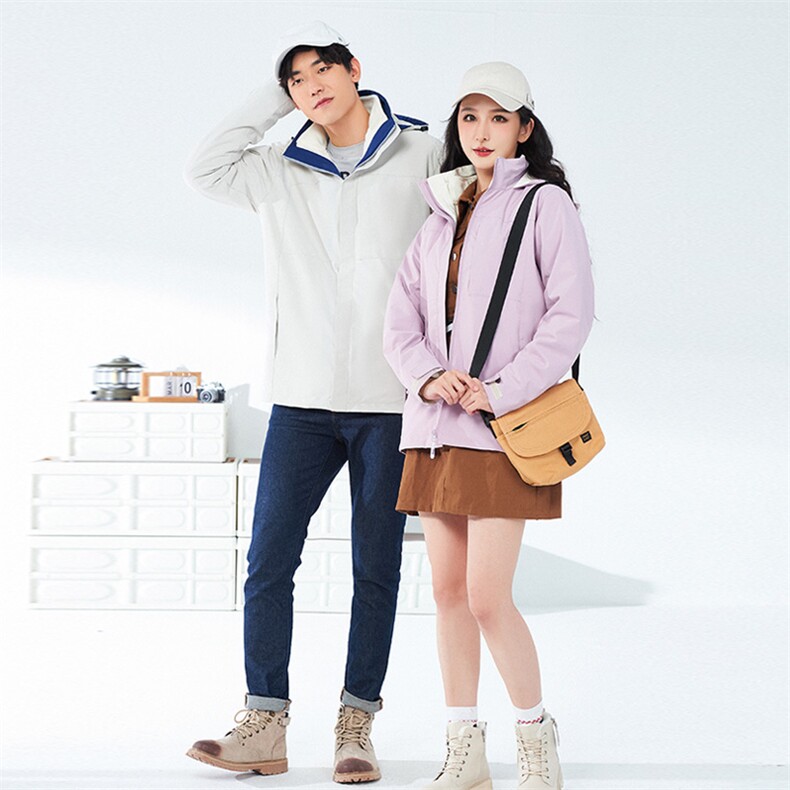 春秋冬三合一冲锋衣保暖连帽外套男女款防风防水户外服SZ618-P140,男装夹克,星座1105-3
