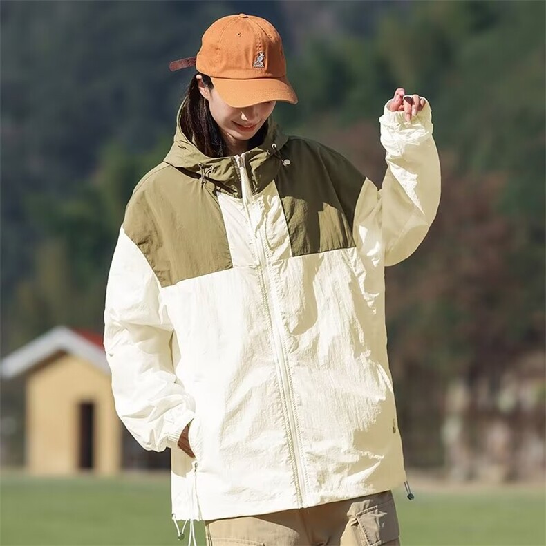 2024夏季新款拼色情侣防晒衣户外防晒服皮肤衣防晒服户外防晒外套,男装防晒衣,星座1013