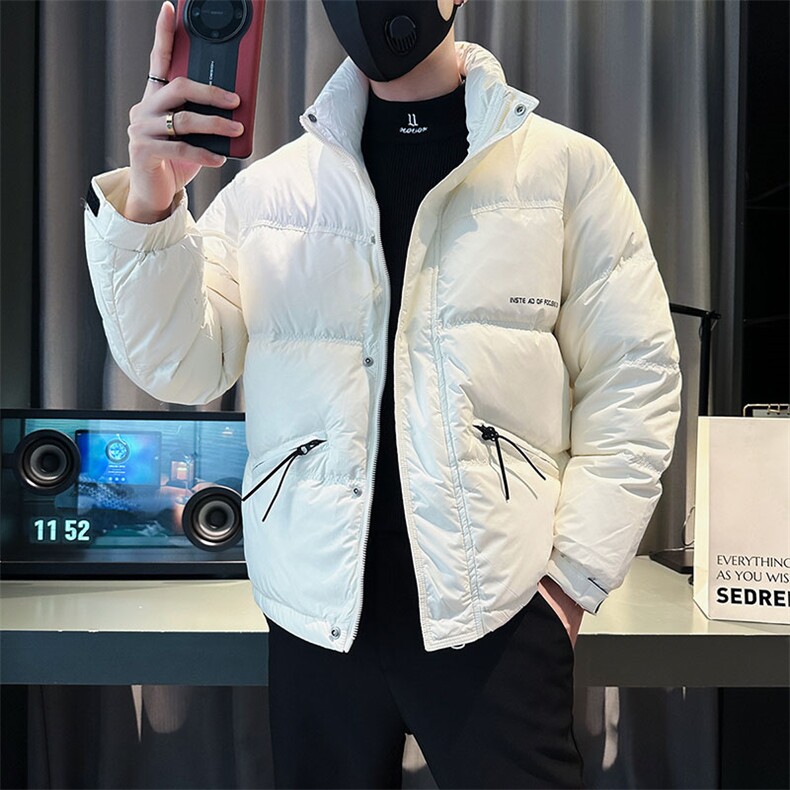 社会小伙立领ins棉衣外套潮流羽绒服男,男装棉衣,电商A343