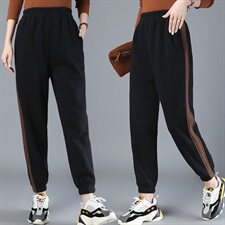 潮流舒适时尚中腰裤子宽松2020年冬季休闲个性优雅，女装裤子，小林双子