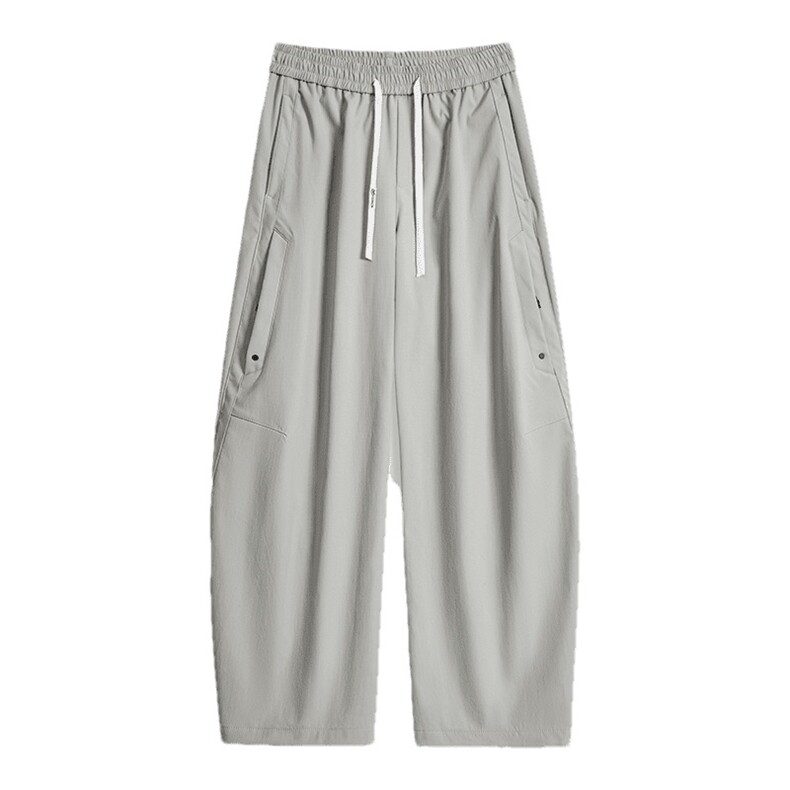 得物秋季新款垂感直筒宽松bf慵懒休闲阔腿卫裤A436-6218-P50,男装休闲裤,电商A436