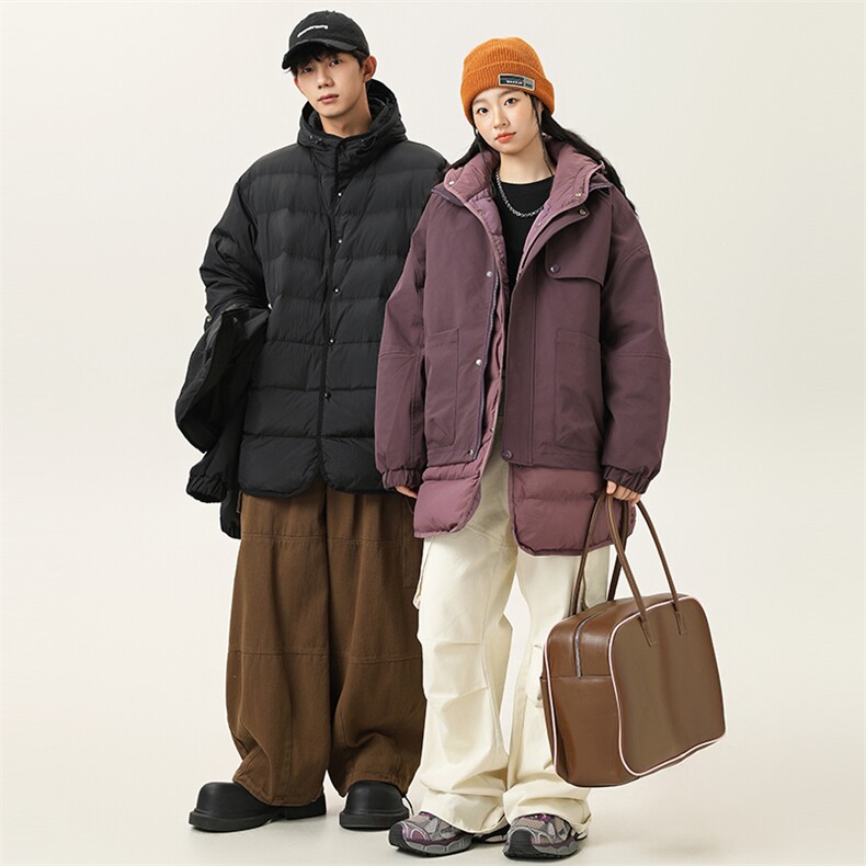 2025冬季新款男日系潮牌白鸭绒三合一羽绒服加厚外套YR76-F375，男装羽绒服，电商A101（原外27）