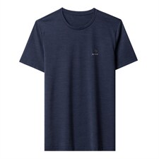 夏季新款圆领短袖t恤男士中青年宽松透气上衣服半袖体恤衫，男装T恤，电商B212（原钱塘6029）
