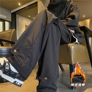抖音高街按扣设计加绒冲锋裤K23545-p50控68加绒K23545JR-P60控78图片
