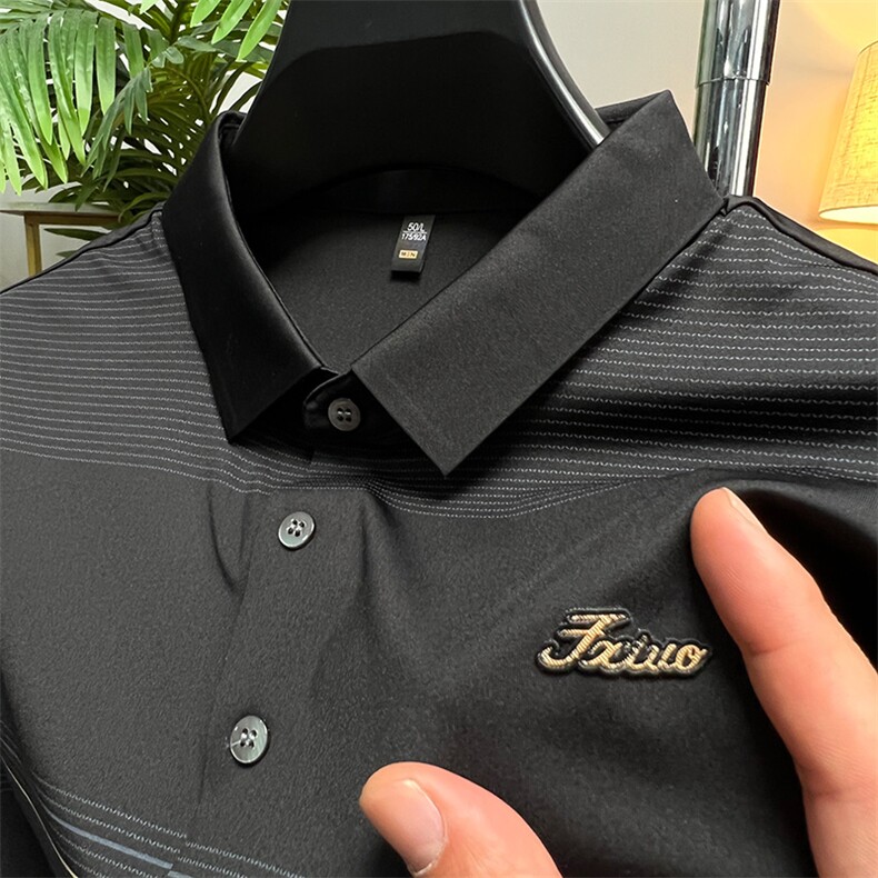 夏季保罗POLO衫男士短袖T恤纯棉休闲翻领宽松半袖中年男装体恤衫，男装Polo衫，电商B212（原钱塘6029）