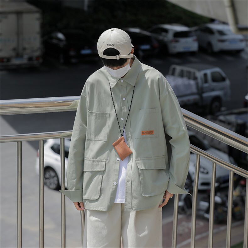2025秋装纯棉衬衫工装长袖衬衣男大码C307特P40,男装衬衫,电商C323