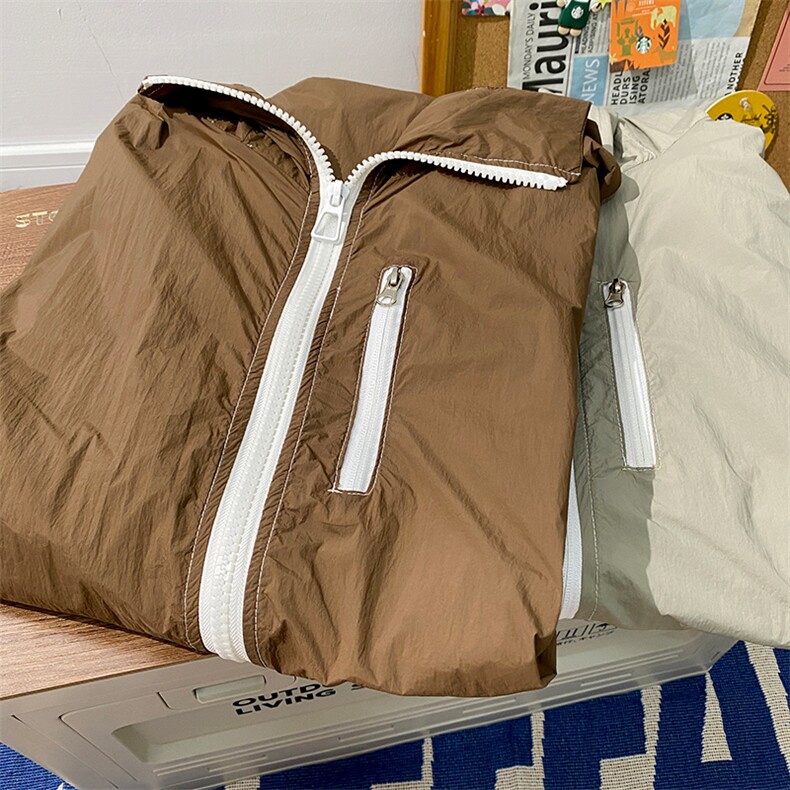 港风拼色防晒服男夏冰丝透气防紫外线防晒衣外套XZ514-2-1601-P58,男装防晒衣,星座514-2(原B239)