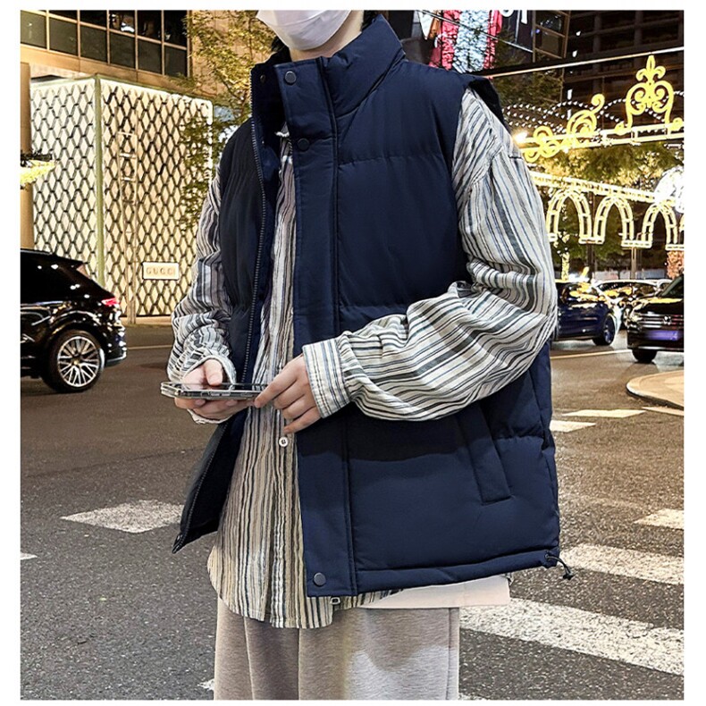 羽绒棉马甲男春秋季潮牌外穿丝棉坎肩休闲青少年秋冬口袋背心外套,男装背心/马甲,星座1013