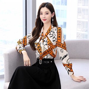 高级感职业衬衫女2025春秋新款时尚气质名媛减龄衬衫，女装衬衫，时尚俏佳人