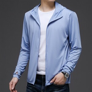 男士防晒衣新款外套夏季超薄透气中青年男休闲皮肤衣男装夹克,男装衬衫,电商B212（原钱塘6029）