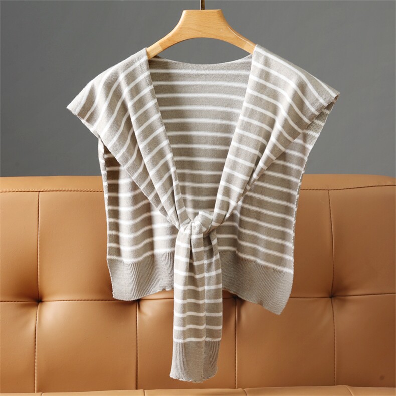 2025条纹披肩百搭时尚，围巾，九月九羊绒