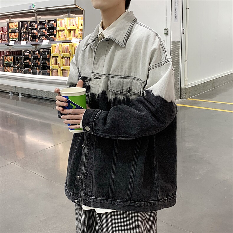 潮流牛仔夹克潮男春季夹克J2161P75图片
