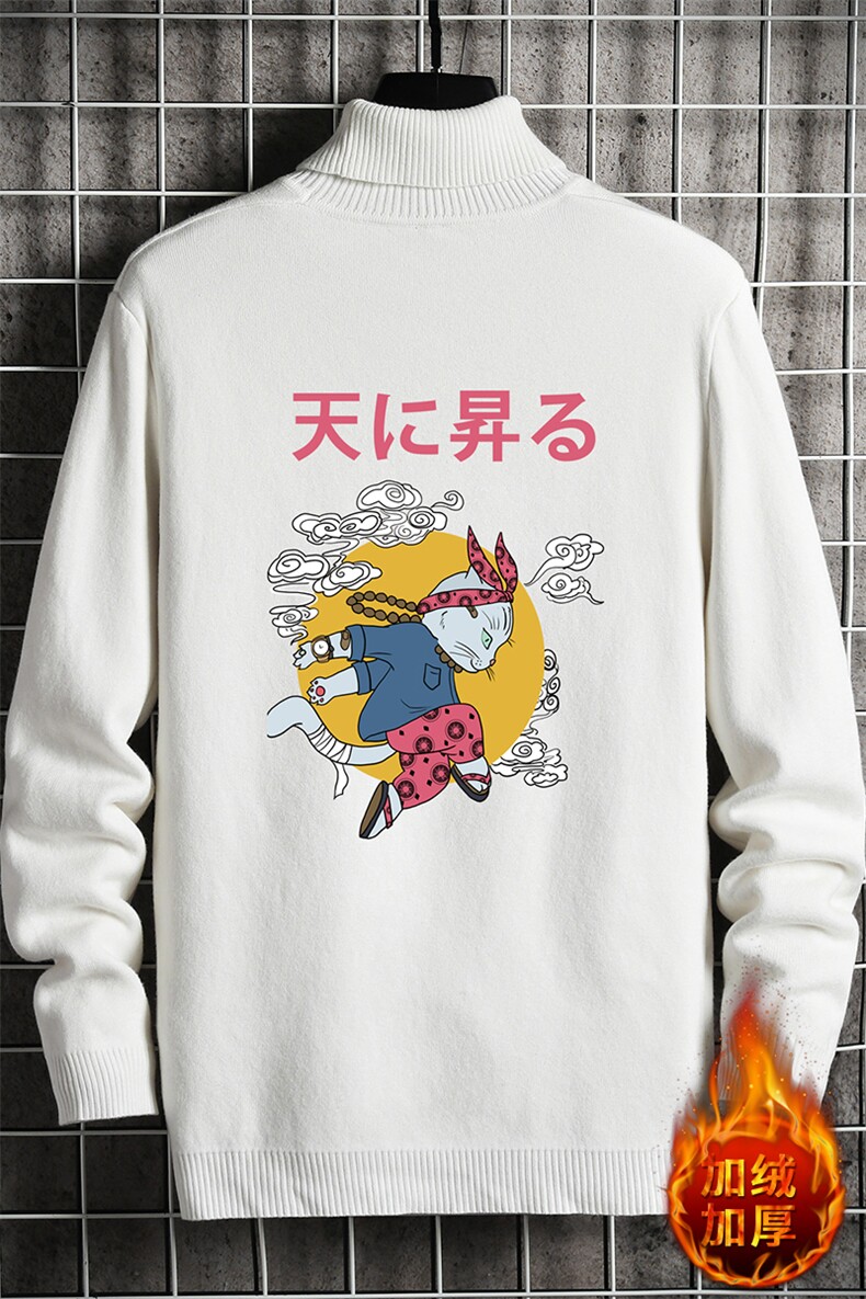 GM45012-P45加绒款-P65高领毛衣男士大码内搭毛线衣男针织衫男,男装针织衫/毛衣,电商A040A