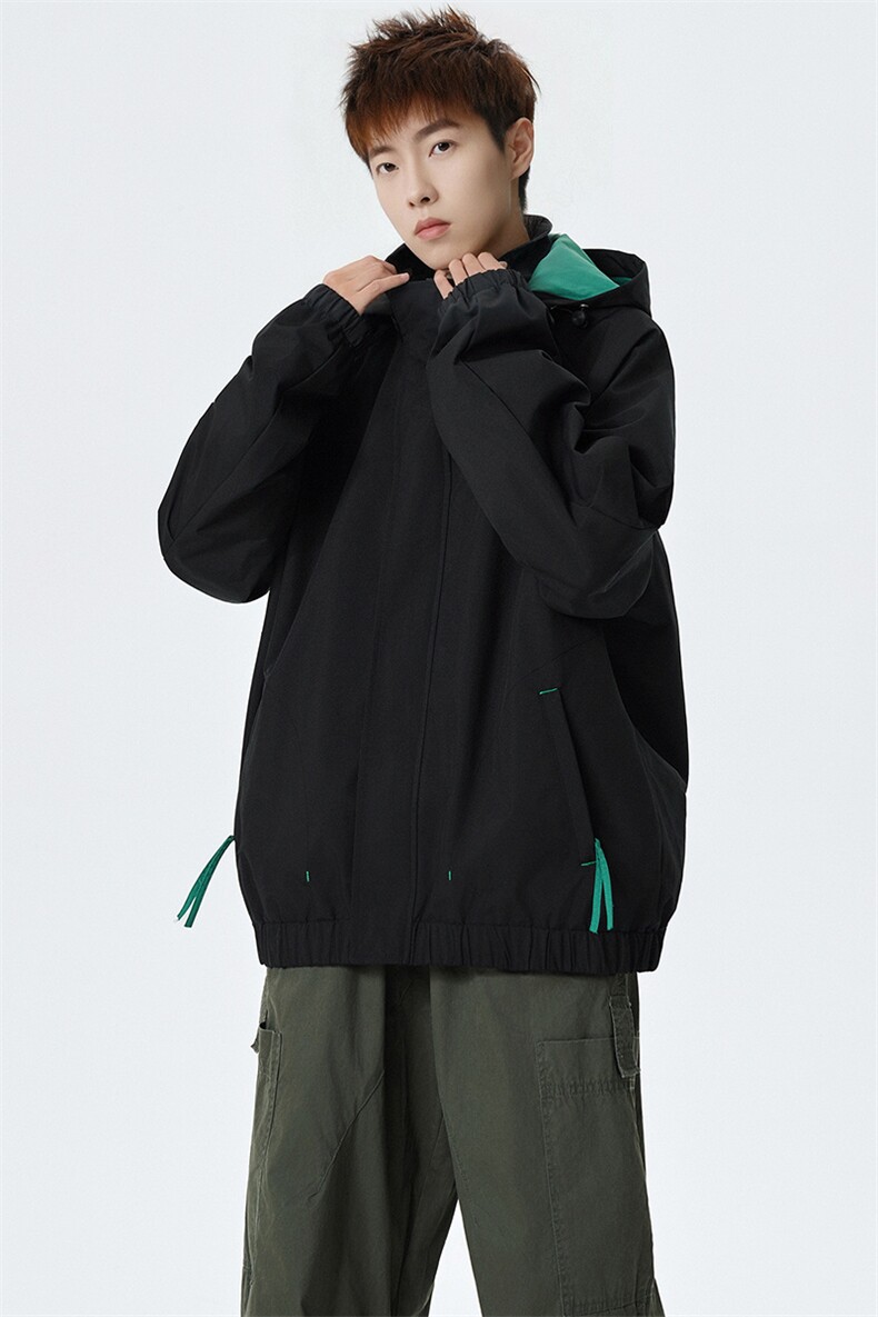 秋季新款现货连帽夹克男冲锋衣上衣外套DSA157B-JK7987-特P68,男装夹克,电商A157B