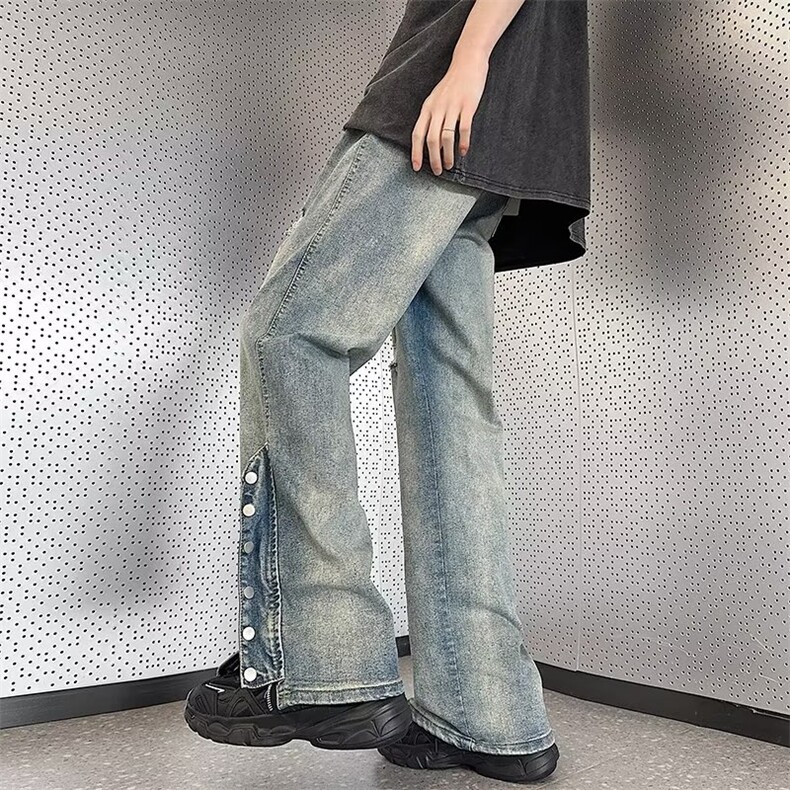 高街水洗牛仔裤男设计感C940P48,男装牛仔裤,星座1116-2