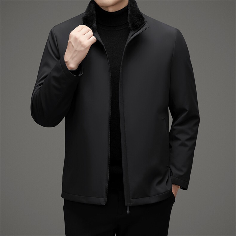 商务秋冬新款男士水貂派克服夹克保暖时尚都市外套MJ72308-P325,男装夹克,星座1105-3
