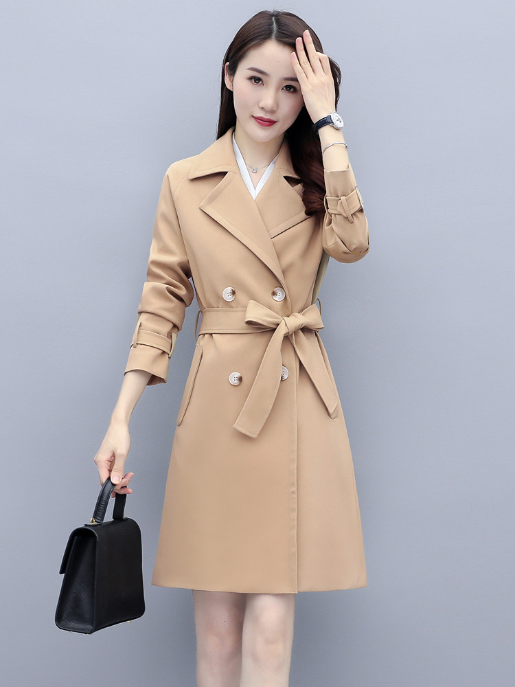 早春装风衣中长款2022年新款女装洋气时尚上衣显瘦外套百搭春秋潮,女装风衣,浙宝281