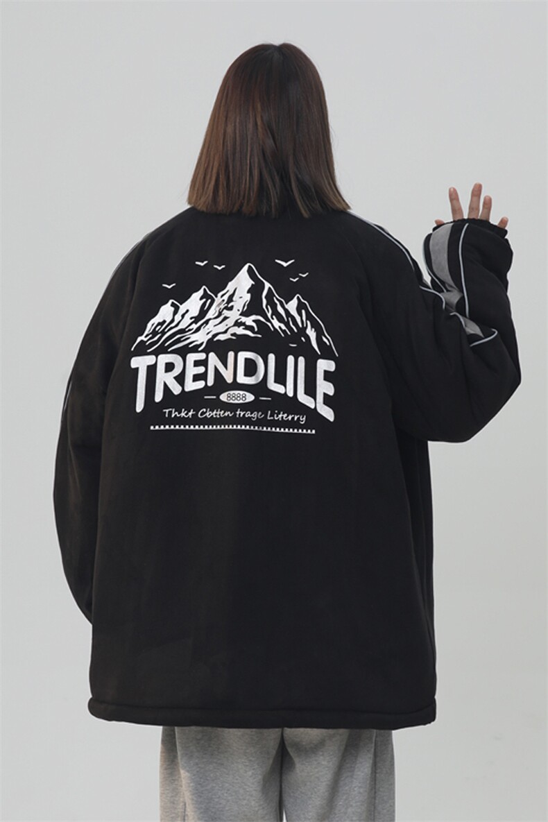2025加绒加厚棉衣男女棉服雪山印花面包服立领棉袄外套1619H-P90,女装棉衣/棉服,星座207