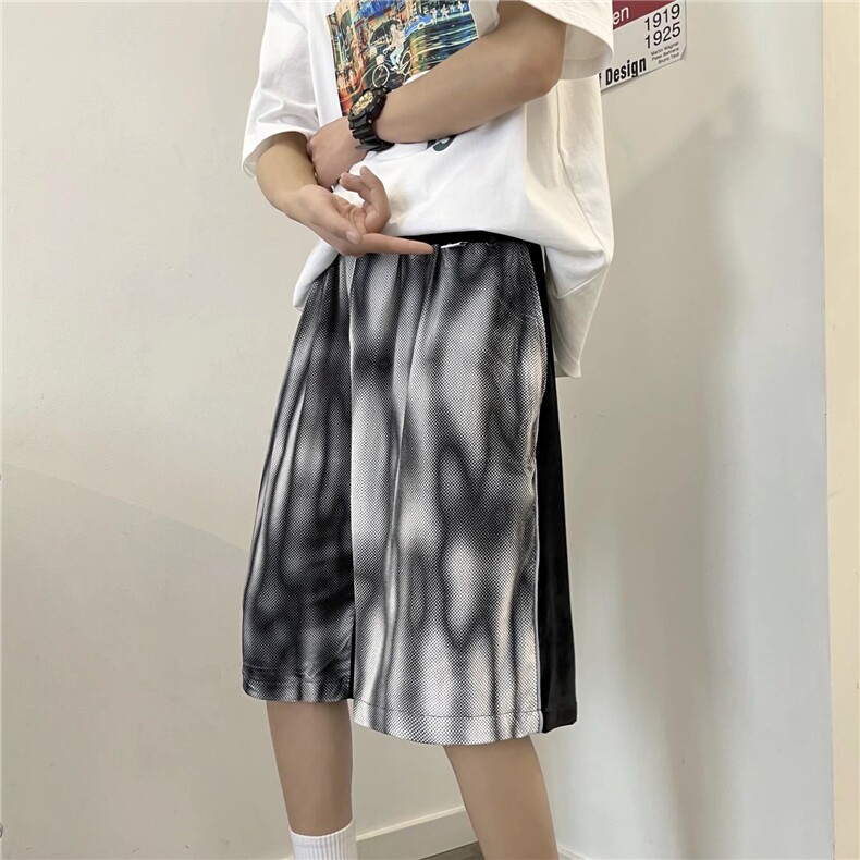 男夏季休闲男韩版潮流宽松抽绳直筒裤砖石绒FA101P32,男装休闲裤,星座1116-2