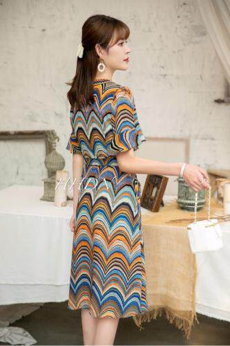 【现货】夏季新款修身显瘦连衣裙，女装连衣裙，红火丹妮