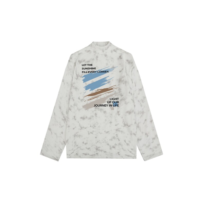 260克重磅扎染德绒半高领打底衫【有货】HD019-DR25410RB-P25图片