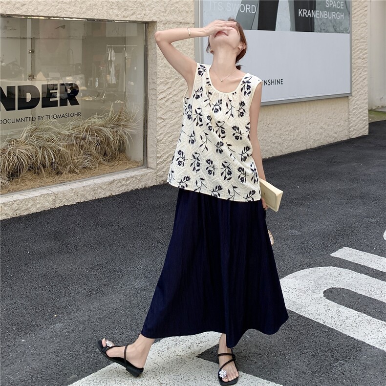 夏季新品刺绣背心上衣+半身长裙2C236M204P155K208,女装套装/套裙,2C236