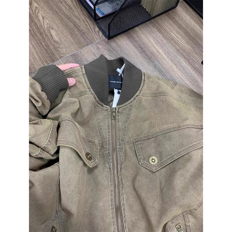 复古做旧工装夹克外套JK088-P90 棉衣105图片