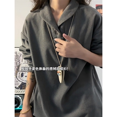 XZ809A/DR08/特P34控68280克双面德绒设计感polo衫长袖打底衫，男装T恤，星座809A(原222-1)