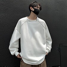 2026港风双侧金属拉链圆领大码M-5XL潮流纯色卫衣WY77865P55控88，男装卫衣，星座227-7