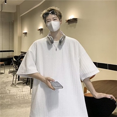 潮牌夏季青春流行新款日常城市风貌T恤标准潮男ins圆领五分袖，男装T恤，星座716-4