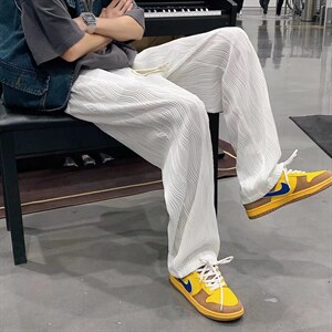 冰丝弹力直筒裤克莱因蓝裤子K2845P30图片