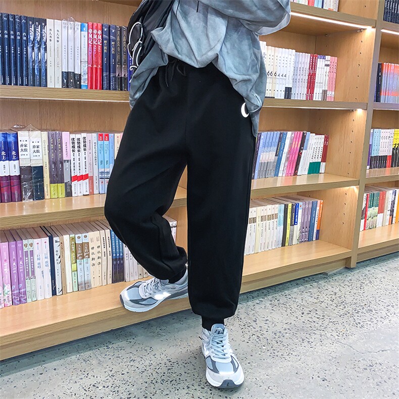 K12055-P40秋季束脚直筒运动裤男大码宽松休闲卫裤哈伦裤,男装休闲裤,电商A040