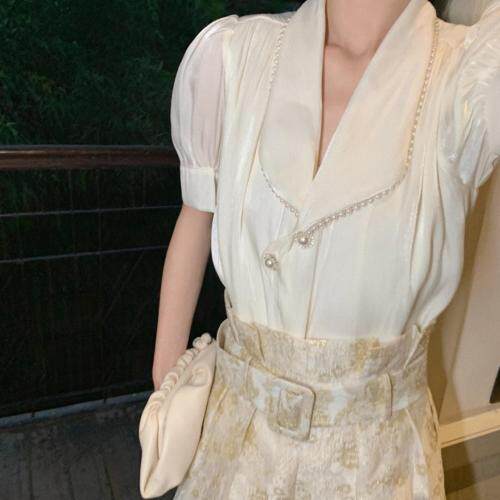 高品质钉珠衬衫，女装衬衫，M.W 嫚维