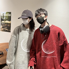 加厚加绒毛衣男大码毛线衣男针织衫男线衫M19246-P45加绒款-P65，男装针织衫/毛衣，电商A040