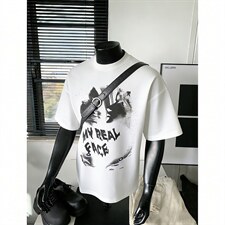 纯棉T恤设计感短袖原创小众运动T恤美式日系T1016-1T337P32K59，女装T恤，星座1016-1（原电商B408-1）