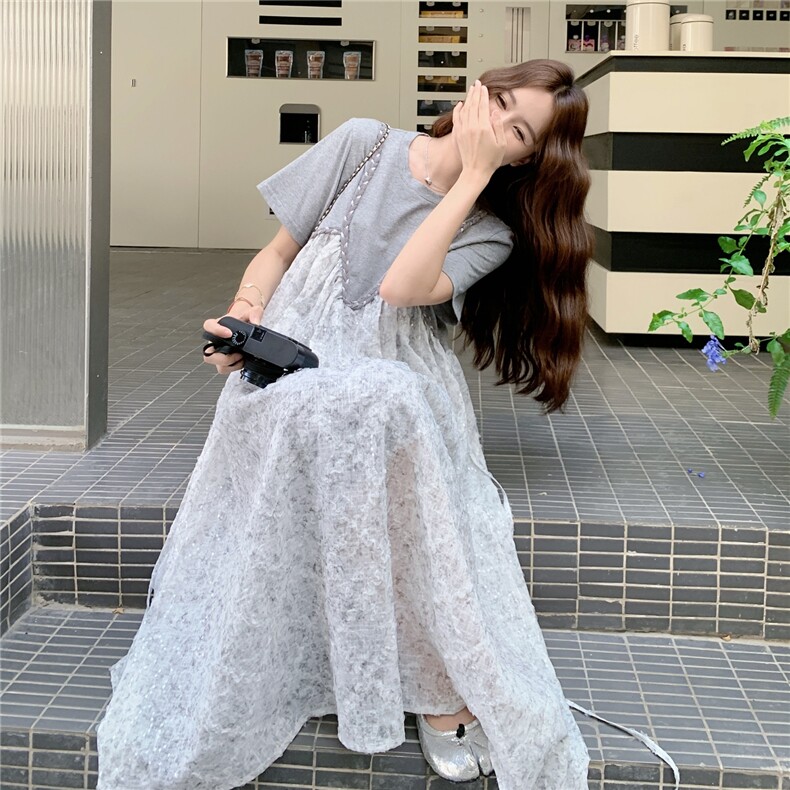 【夏季新款】网纱连衣裙,女装连衣裙,2C283