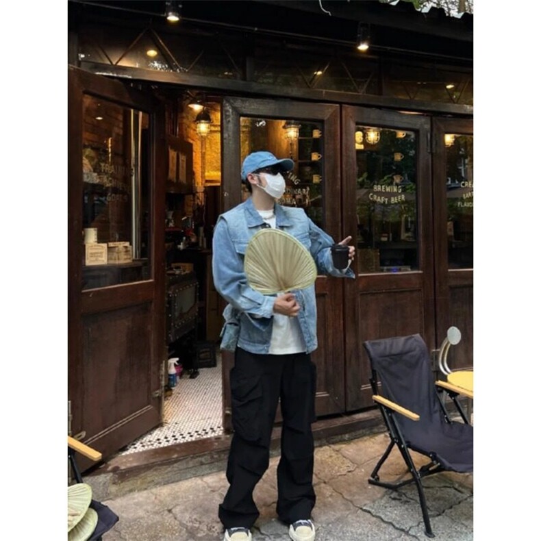 垫肩牛仔外套男美式正肩小众夹克JK004特P70,男装工装外套,星座908-1