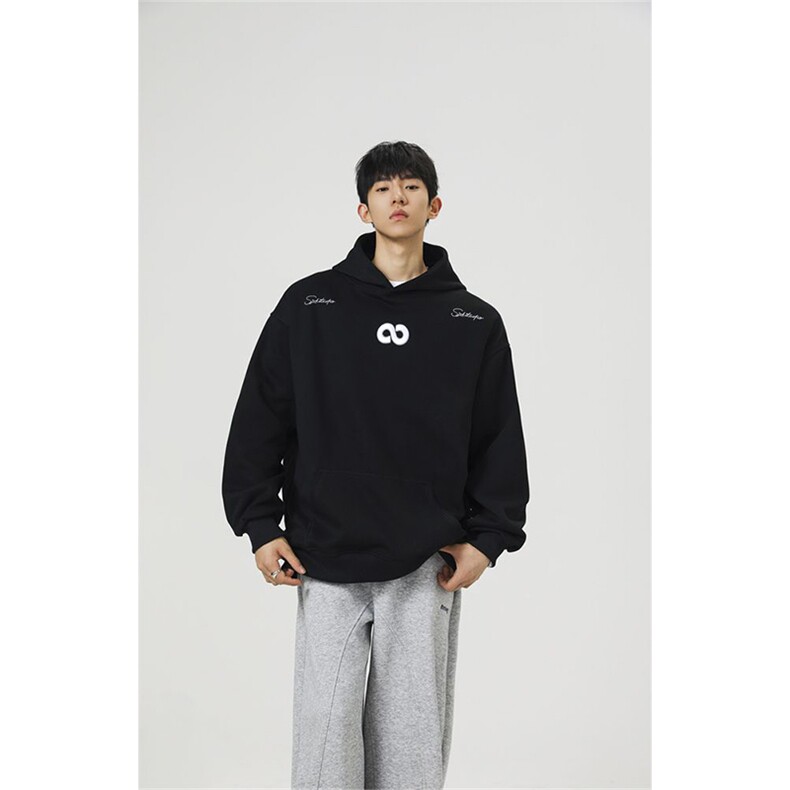 万针刺绣结构设计重磅秋冬全棉高品质美式高街连帽卫衣外套Y7721，男装卫衣，电商A486