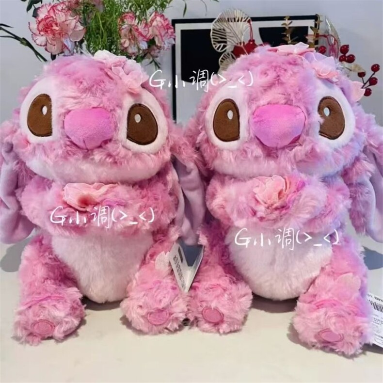 樱花史迪迪毛绒玩具生日礼物女生公仔可爱系列，梓业毛绒玩具厂