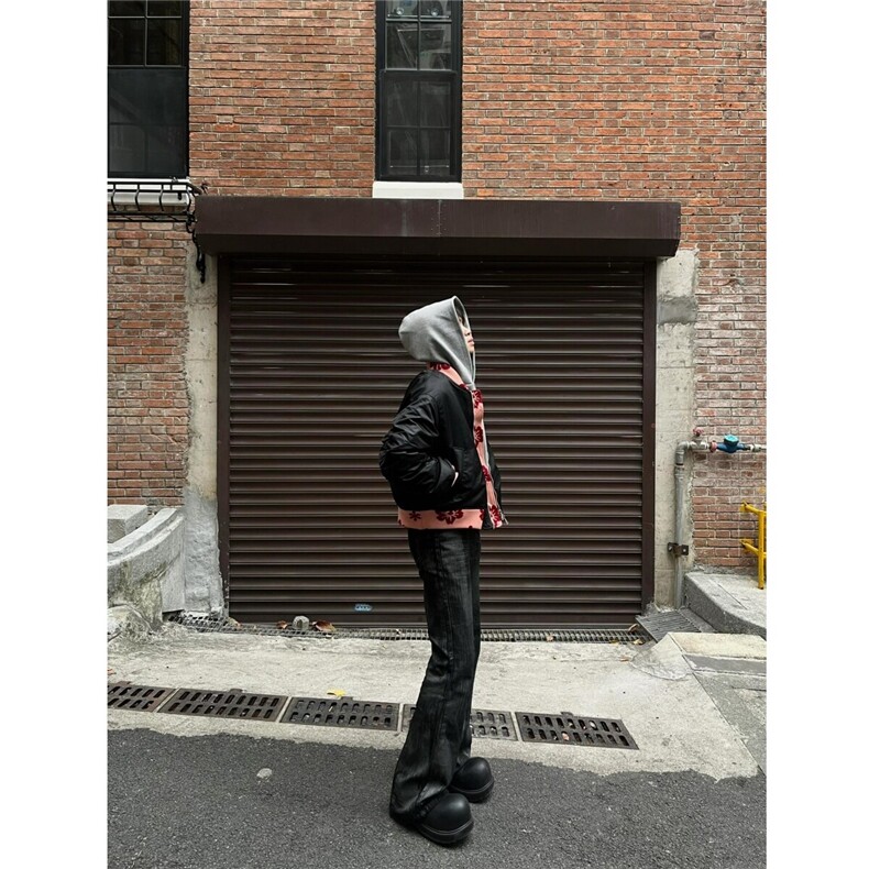 现货网图提花bomber短款外套男飞行夹克cleanfit潮牌棒球服,男装夹克,星座807-3