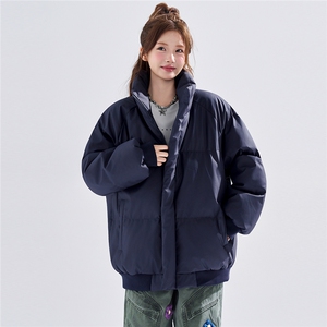 新款冬季羽绒立领PU皮棉服棉袄韩版宽松外套A436-2522-P80