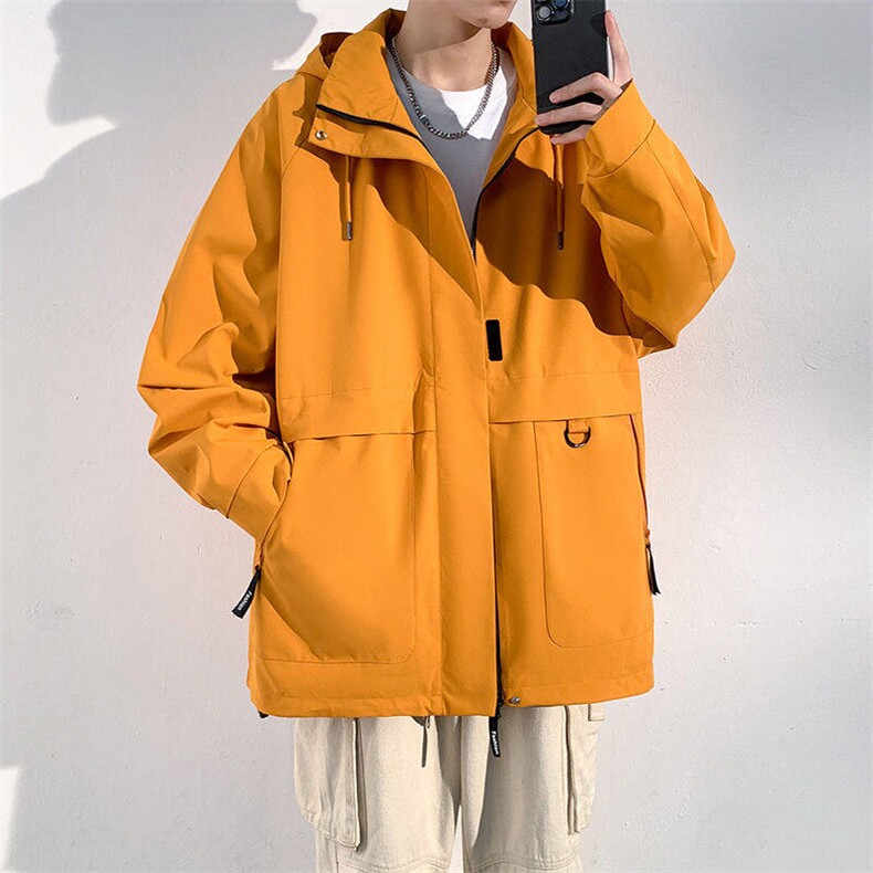 工装夹克宽松户外冲锋衣男外套DSA157B-JK7850-P70,男装夹克,电商A157B