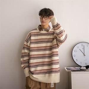 B225-M1119-X78-P62-腈纶42% 锦纶31% PBT27%-口袋条纹毛衣有现货图片