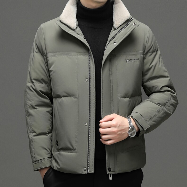 DF22607钱塘2020-2冬季厚款商务休闲立领中年男士羽绒服P260图片