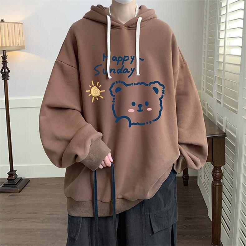 连帽卫衣男大码运动服帽衫外套WY2309-P35加绒款-P40,男装卫衣,电商A040