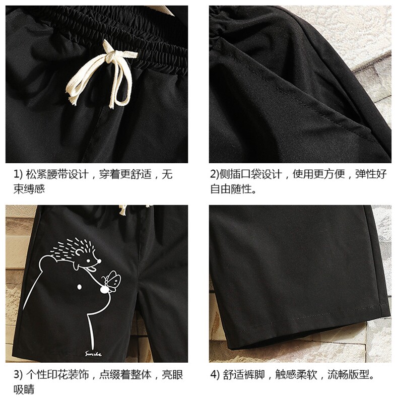 DK39166-P15港风休闲短裤男士大码运动五分裤男中裤男马裤砖墙,男装休闲裤,电商A040A